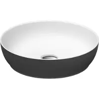 Duravit Aufsatzwaschtisch DuroCast + Sivida d 40cm, I.Fa w m, Auß.Farbe dunkelgr. ma