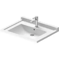Duravit Waschtisch Starck 3 Vital 70x54,5cm, we, m HL, ÜL, HLB, barrieref.