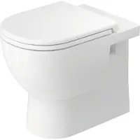 Duravit D-Code Stand-WC Back to Wall, Tiefspüler, rimless, 370x570x400mm, Weiss Hochglanz