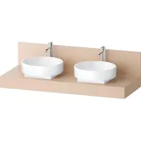 Duravit Konsole Balcoon 140x55x37cm, 2 A., Be beids., s.beige ma