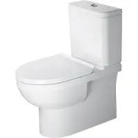 Duravit Stand-WC-Kombination BASIC DURASTYLE rimless, tief, 365 x 650 mm, Abgang Vario HygieneGlaze weiß