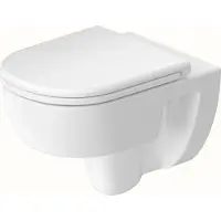 Duravit Wand-WC, Tiefspüler D-Code 37x54cm, 4 l, riml, w, o vorm. Scharn.