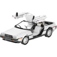Metal Earth Fascinations MMS181 - Metal Earth 502447 - Delorean, lasergeschnittener 3D-Konstruktionsbausatz, 2.5 Metallplatinen, ab 14 Jahren