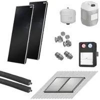 WOLF-Garten WOLF Solaranlage mit 2 Stk. TopSon F3-1 Kollektoren, SM2-2 Regelung und Zubehör zur solaren Nachrüstung - 2486517W03