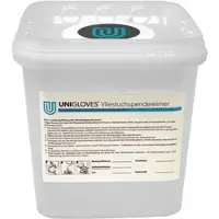 Unigloves Vliestuchspendereimer 5 L + Vliestuchrolle ungetränkt