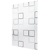 KS Handel 24 Basic Duschrollo Duschvorhang PEVA Quadro 110x240 cm