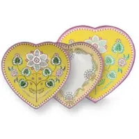 Pip studio Teller Home Herzförmige Teller Lily & Lotus Yellow 21,5 cm (2er Set)