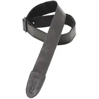 Levys Leathers Tri Glide 2" Leder & Polypropylen Gitarrengurt schwarz