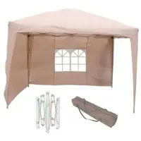 Linder Exclusiv GmbH Alu Pavillon Faltpavillon 3x3m Gartenpavillon Gartenzelt Partyzelt Wasserabweisend