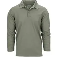 101 Inc Longsleeve Tactical Polo Quickdry - Oliv / M Herren