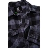 Brandit Kinder Hemd Kids Check Shirt Long Sleeve - Rot/Schwarz / 122/128