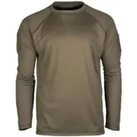 Mil-Tec Tactical Quickdry Langarmshirt - Oliv / L Herren