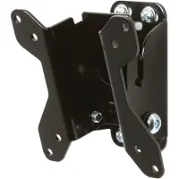 B-Tech BT7511/B Flachbildschirmwandhalterung mit Neigefunktion (Displaygröße bis 58 cm (22,8 Zoll), Belastbarkeit 20kg, 75 x 75mm, 100 x 100mm) schwarz