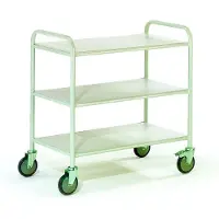 ROLLCART Bürowagen mit 3 Etagen, 780 x 500 mm