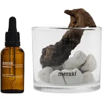 Meraki - Raumduft MKLavastone & Wood - Herbal Calm - Weiß - L:10cm, W:10cm, H:9,2cm