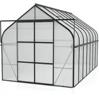 Pergart Vitavia, Aktionsangebot (inkl. 100 Euro Zubehör): Gewächshaus "Diana 11500", schwarz, 11,5 m², 4 mm HKP