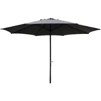 Gardissimo NEW SUNNY Sonnenschirm Ø 400cm Gartenschirm Kurbelschirm anthrazit