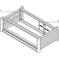 Schroff Blende hinten, zur EMV-Schirmung - SEITL.BLENDE 3HE HINTEN