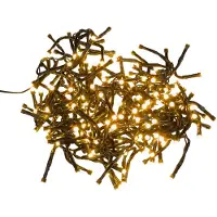 Idena Lichterkette 240 LED warmweiß 5 Farbtemperaturen 31,9m, innen & außen, Timerfunktion