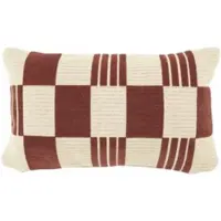 By-Boo Dekokissen Twist Burgundy (35 x 55 cm)