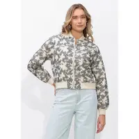 NUKUS Damen Jacken Charlie Bomber Cross - Creme - Größe XS