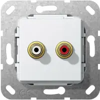 Gira 4845699, RCA, Weiß