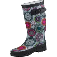 Bockstiegel Damen Regenstiefel Anja schwarz/multi Gr. 42