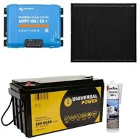 A-TroniX Solaranlage Wohnmobil 440W mit 80Ah Batterie und Victron MPPT Laderegler