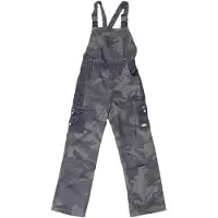 Uncle Sam Kinder Latzhose in camouflage/schwarz in camouflage/schwarz | Gr.: 140
