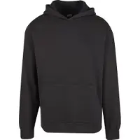Urban Classics lässiger Herren Hoodie Rippbündchen Kapuze 270 g/m² Schwarz
