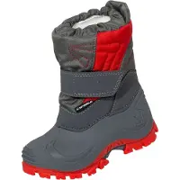 Spirale Kinder-Winterstiefel Jawa gefüttert in grau/rot | Gr.: 23