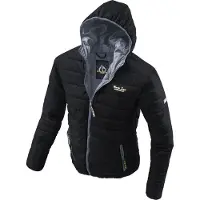 Uncle Sam Steppjacke in anthrazit/schwarz | Gr.: L