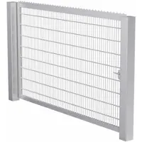 MR-Zaun Industrietor einflügelig mit Doppelstabfüllung Feuerverzinkt, 1.500 mm x 2.000 mm