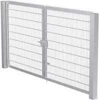 MR-Zaun Industrietor zweiflügelig mit Doppelstabfüllung Feuerverzinkt, 3.000 mm x 2.200 mm