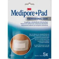 3M MEDIPORE+Pad steriler Wundverband 3566Np 10x10 cm 5 St Pflaster