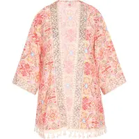 IZIA Kimono Damen Rosa Mehrfarbig