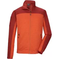Killtec Powerstretchjacke für Herren mit verschliebaren Taschen, Größe:M, Farbe:Orange