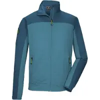 Killtec Strickjacke "KOS 42 MN FLX JCKT" Sportive Colourblock-Jacke, Kinnschutz, verschließbare Taschen