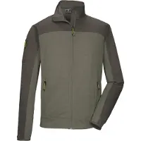 Killtec Powerstretchjacke für Herren mit verschliebaren Taschen, Größe:L, Farbe:Olive