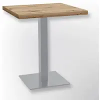 BIG Möbel Bistrotisch 70x70 cm | D4225 OV Eiche Artisan | Edelstahl Gestell