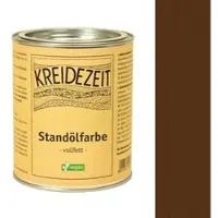 Kreidezeit Standölfarbe vollfett braun - 0,75 l Dose