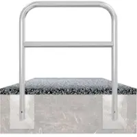 SCHAKE Abweisebügel aus Stahlrohr Ø 60 x 2,5 mm Breite: 1000 mm, Höhe: 1400 mm + Querholm, zum Einbetonieren