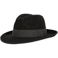 Fiebig Wollfilzhut in schwarz in schwarz | Gr.: 60