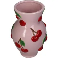 HD Collection Vase "Cherry" in Rosa/ Rot - (H)21,8 x Ø 14,3 cm - onesize