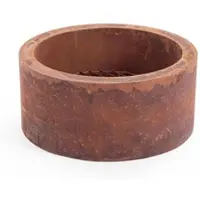Bizzotto Feuerschale Nebraska aus Metall, modern und hitzebeständig, Rostoptik, Ø 60 cm, für Outdoor