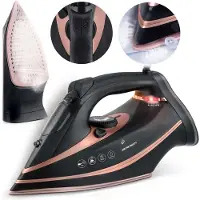 Berdsen BD-332 Dampfbügeleisen mit Keramiksohle, 3000 W, schwarz