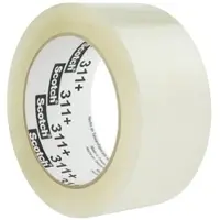 3M Scotch Verpackungsklebeband 311+, Transparent, 48 mm x 66 m, 0,05 mm