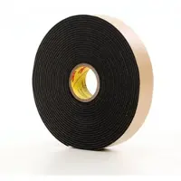 3M PE Klebeband mit Acrylat-Klebstoff 4496B, Schwarz, 12 mm x 33 m, 1,6 mm