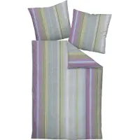 Janine Design Seersucker-Bettwäsche-Garnitur 20162 TANGO Farbe lila salbeigrün Größe 135x200+80x80