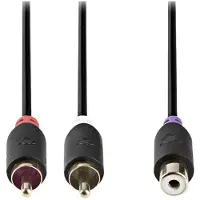 Nedis Subwoofer-Kabel 2 x Cinch-Stecker - Cinch-Buchse 0,2 m